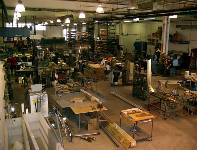 Wainland's workshop, historical photo